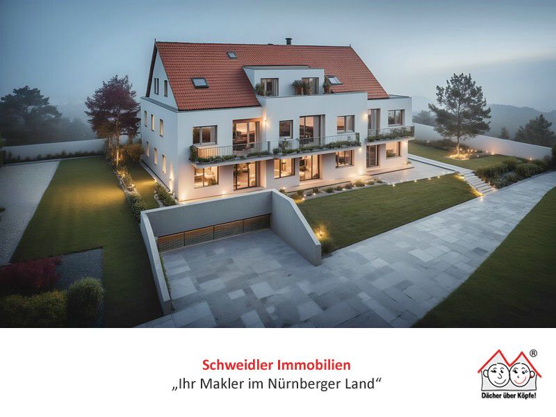 Neubau: 3-Zimmer-EG-Eigentumswohnung mit Terrassse und Freifläche in Lauf-Heuchling